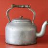 Large silver kettle