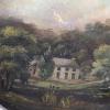 Painting on a tin plate by “Gussie” Knight