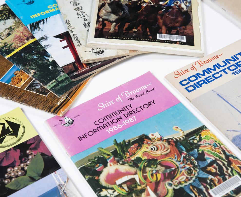 Selection of booklets about Broome, Western Australia