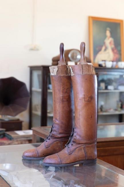 Commanding officer’s custom-made boots