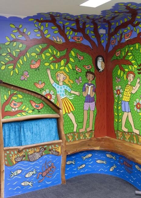 Rebecca Cool artworks and mural