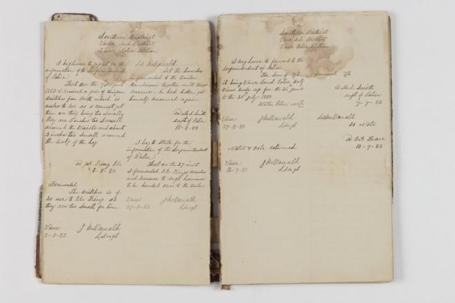 Police Occurrence Book, Vasse Station