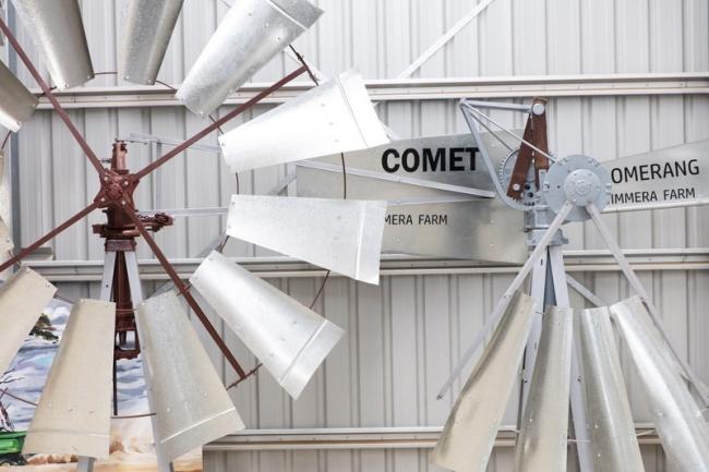 The farm's first windmill