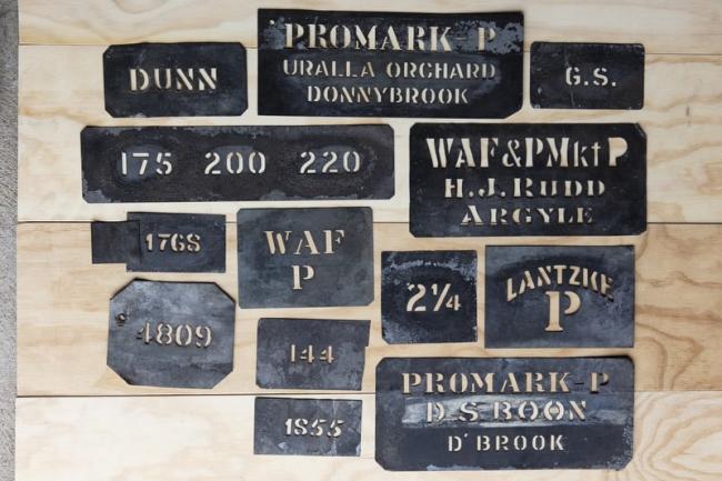 Apple Orchard Stencils and Boxes