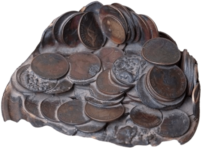 Melted Coins