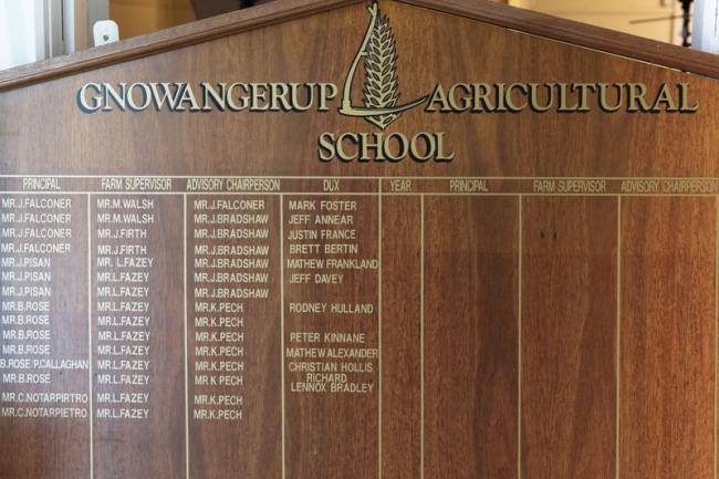Agricultural School Honour Roll