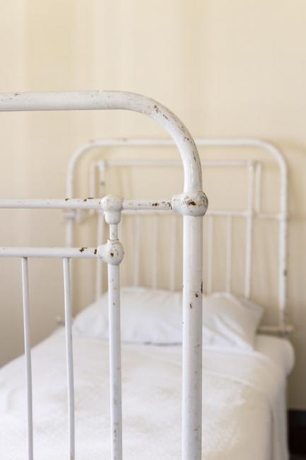 An original hospital bed.