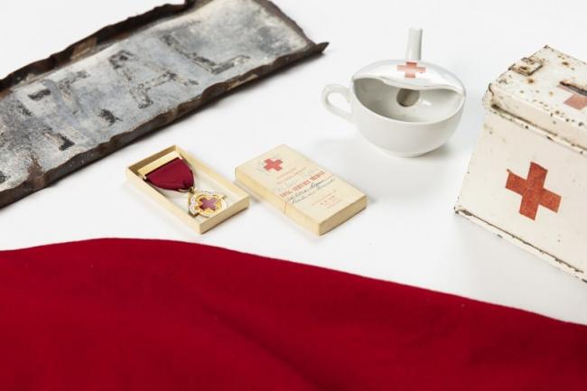 Nurse's Cape and Red Cross Memorabilia