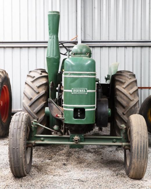 Start a tractor with a shotgun cartridge.