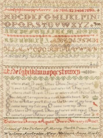 Embroidery Sampler 1867