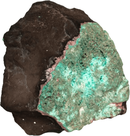 Viridescent deposit